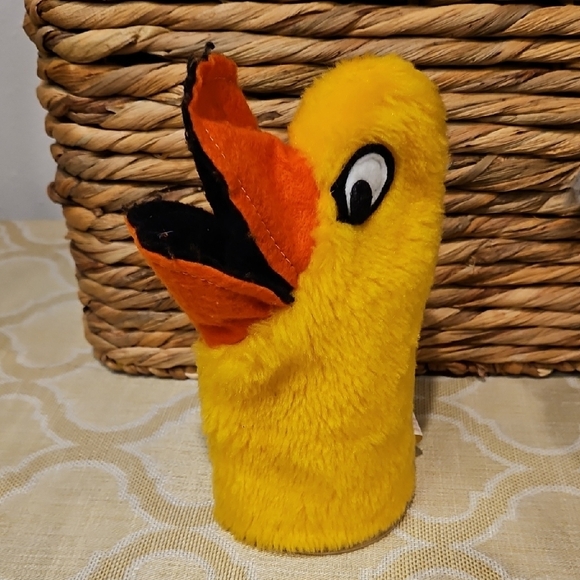 70s Sheram Hand Puppet Animal Set: Pig Croc Duck Bear Zebra Elephant Giraffe - Picture 5 of 11